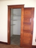 large walk-in closet in living room